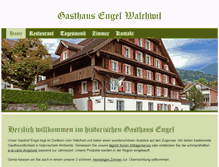 Tablet Screenshot of gasthaus-engel.ch